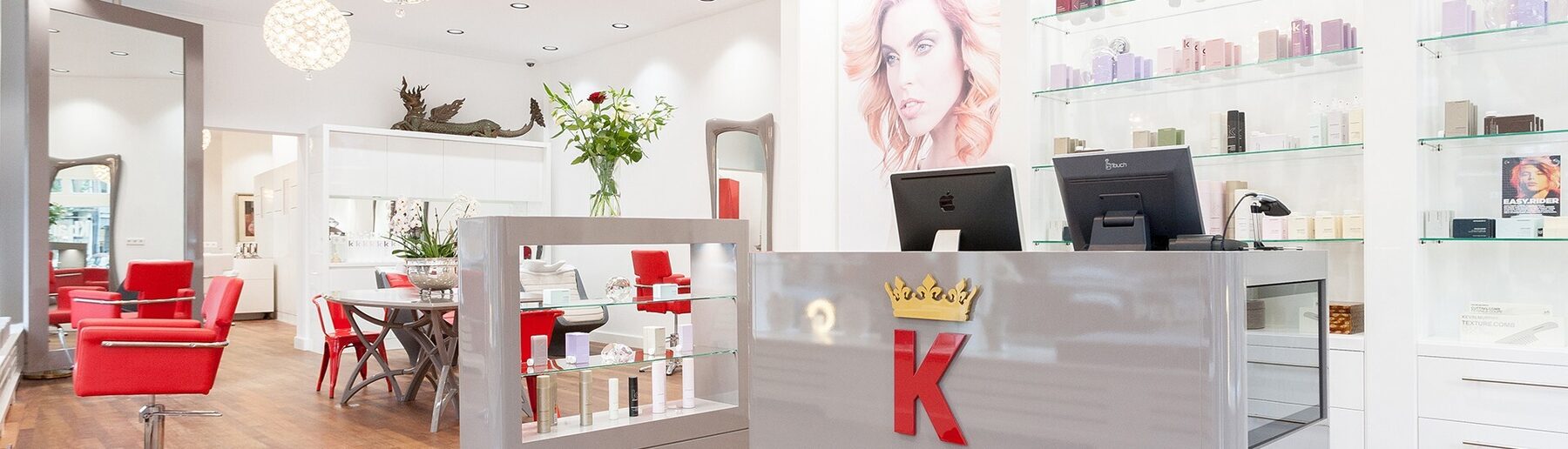 De salon aan de Van Baerlestraat